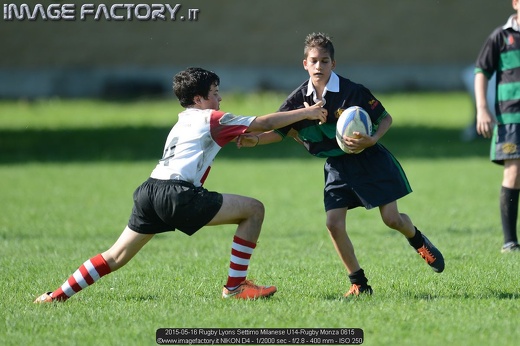 2015-05-16 Rugby Lyons Settimo Milanese U14-Rugby Monza 0615